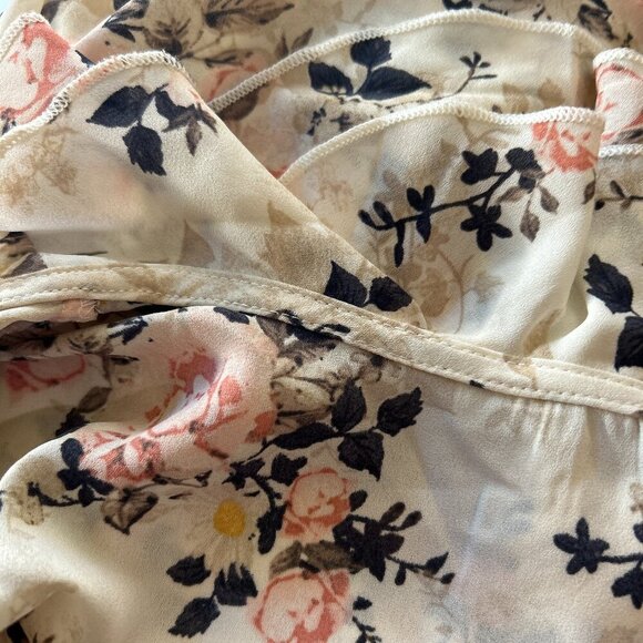 Torrid SZ1=14/16 Babydoll style pink floral top Romantic Fairy Boho Cottage - Picture 6 of 9